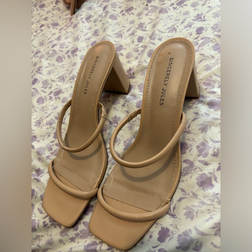 Nude Heel Sandal